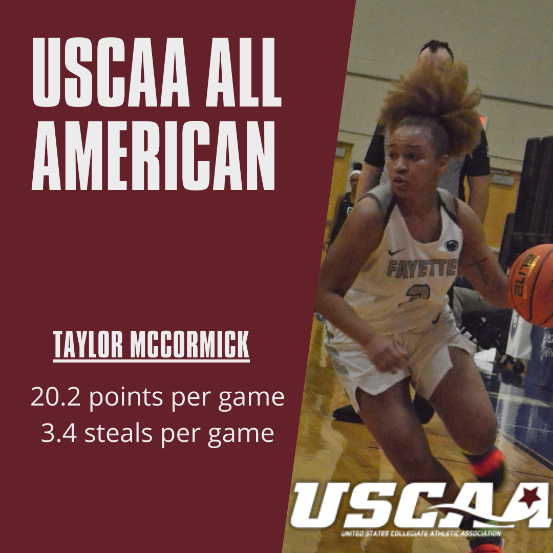McCormick, Rigsby, Pirl with USCAA Honors