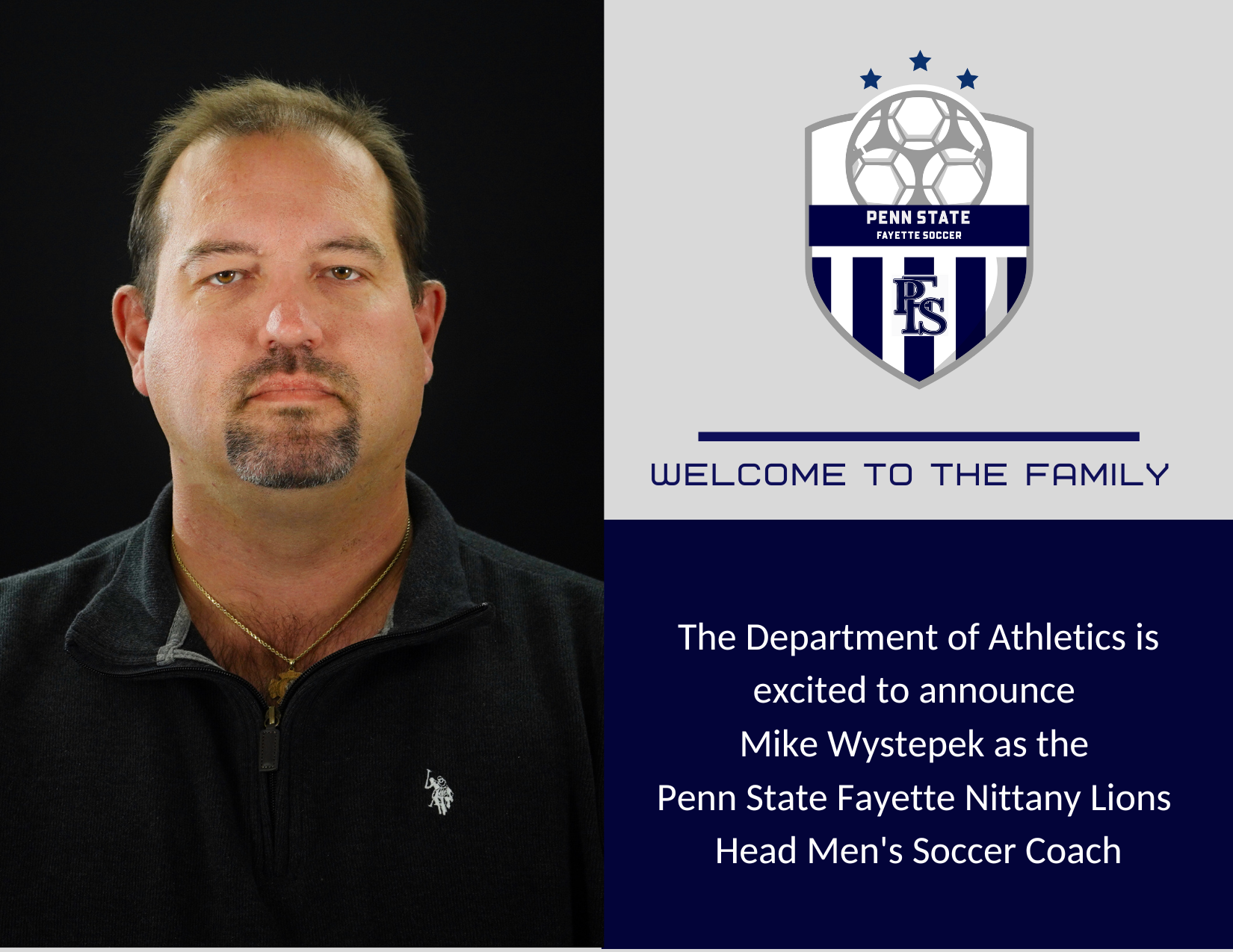 Uniontown native Mike Wystepek named head men's soccer coach